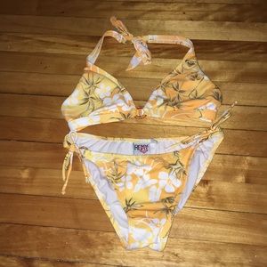 Roxy Swim - Roxy Orange Hawaiian 🌺 Print Bikini Sz L Roxy Swim - Roxy Orange Hawaiian 🌺 Print Bikini Sz L